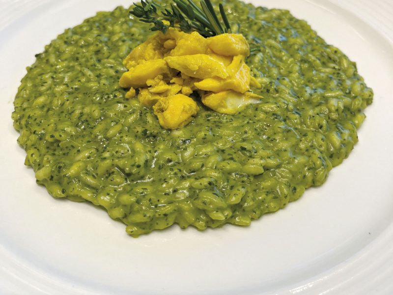 Risotto al pesto